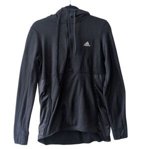 Adidas Women's Trans Pullover Hoodie Climawarm Black Size Medium